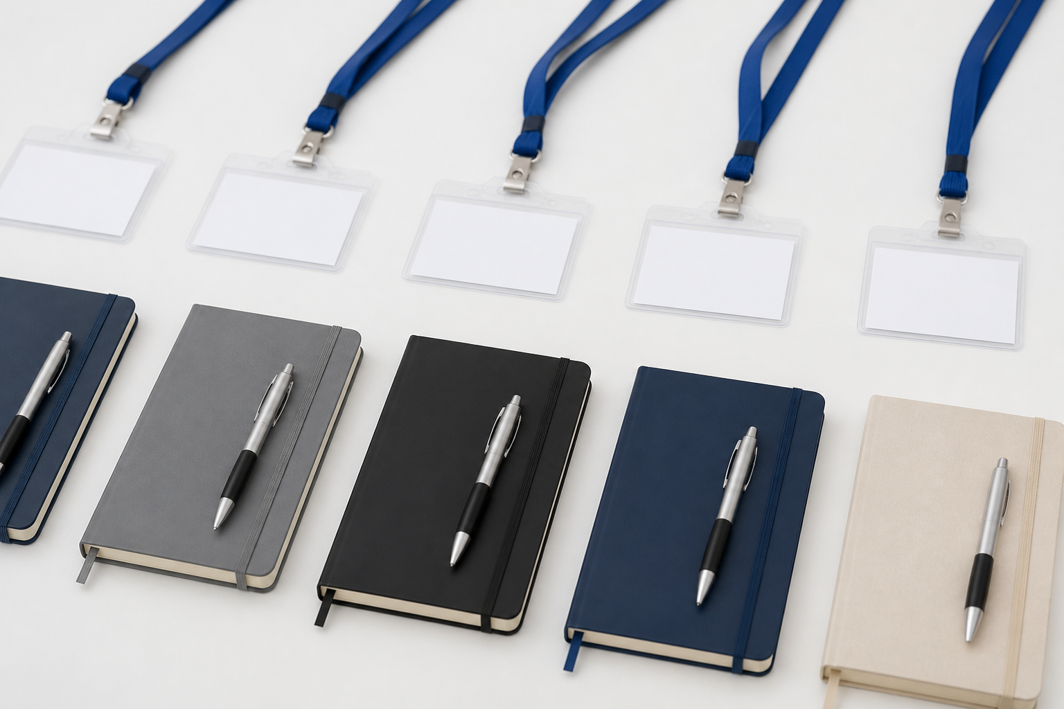 Notebooks, pens and a marked-up guide draft on an editorial desk